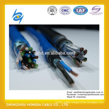 450/750V PVC insulated copper wire braiding shielded steel wire armoured instrument cable